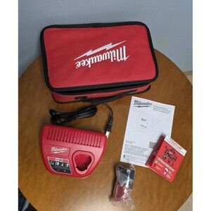 Milwaukee M12 Charger, Battery And Carrying Bag